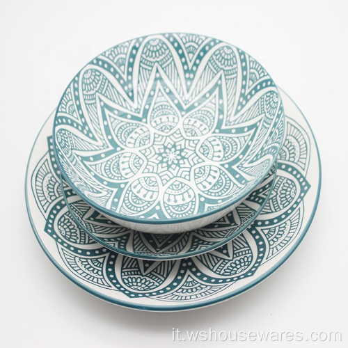 DinnerWares Set da tavola Design a colori BINE PORCELLAIN